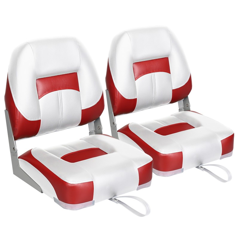 Wholesale Customized Deluxe Folding Boat Seats Marine High Back Swivel Jet Boat Seats for Bass Boats